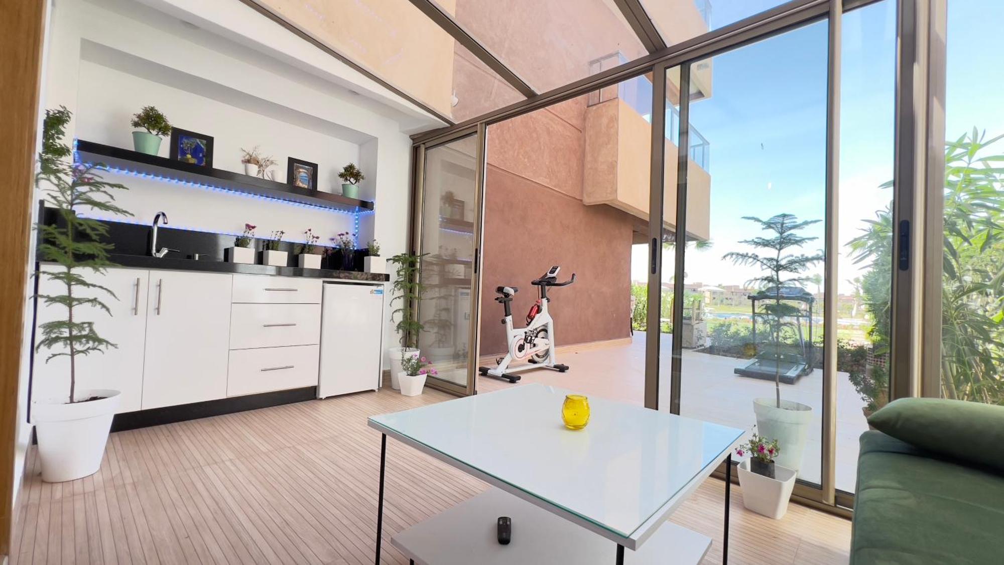 Appartement De Luxe Avec Jardin Vue Sur La Piscine Golf Securise 24H Sur 24 A 5 Minutes De L Aeroport Marrakesh Exteriör bild