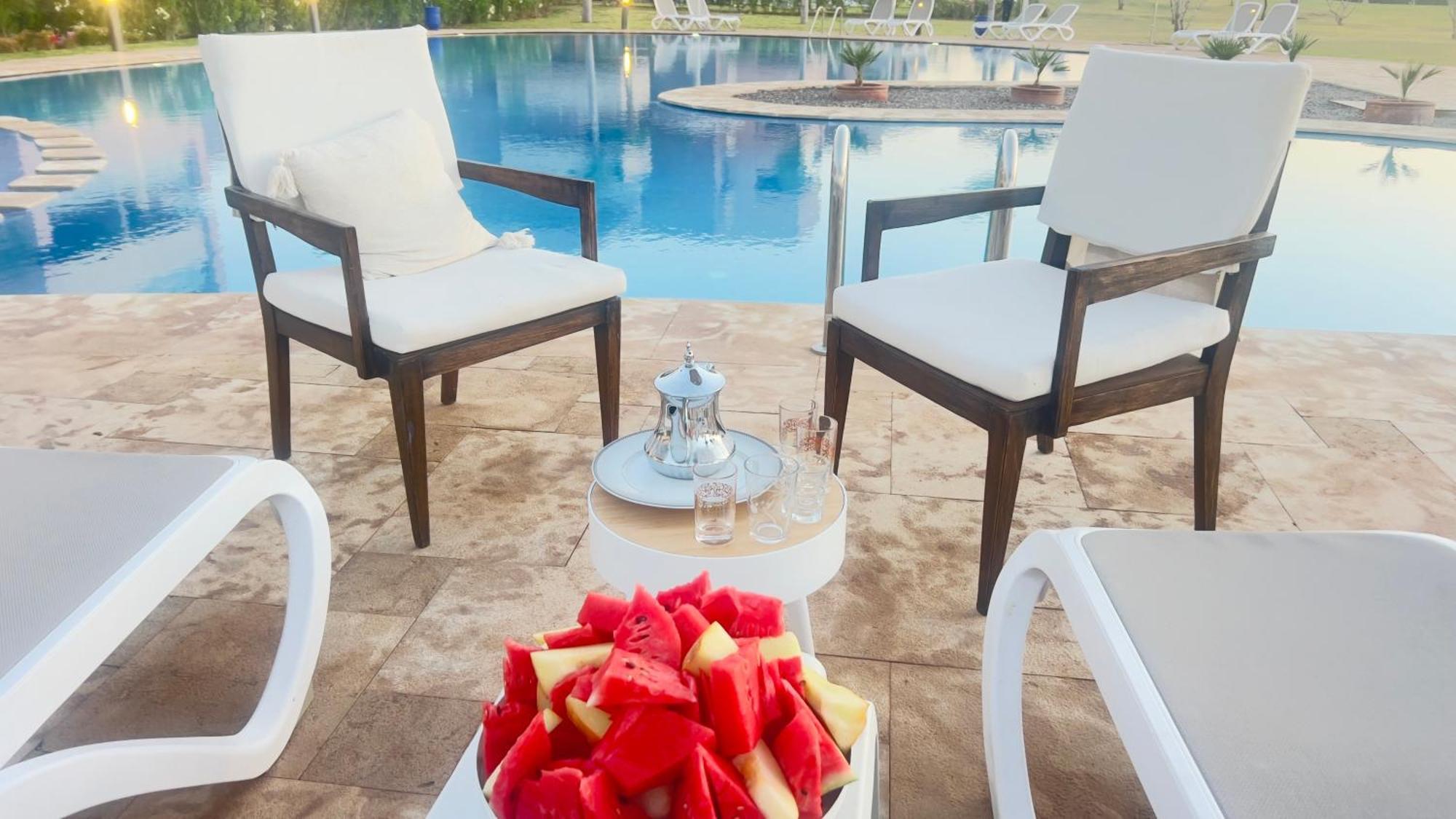 Appartement De Luxe Avec Jardin Vue Sur La Piscine Golf Securise 24H Sur 24 A 5 Minutes De L Aeroport Marrakesh Exteriör bild